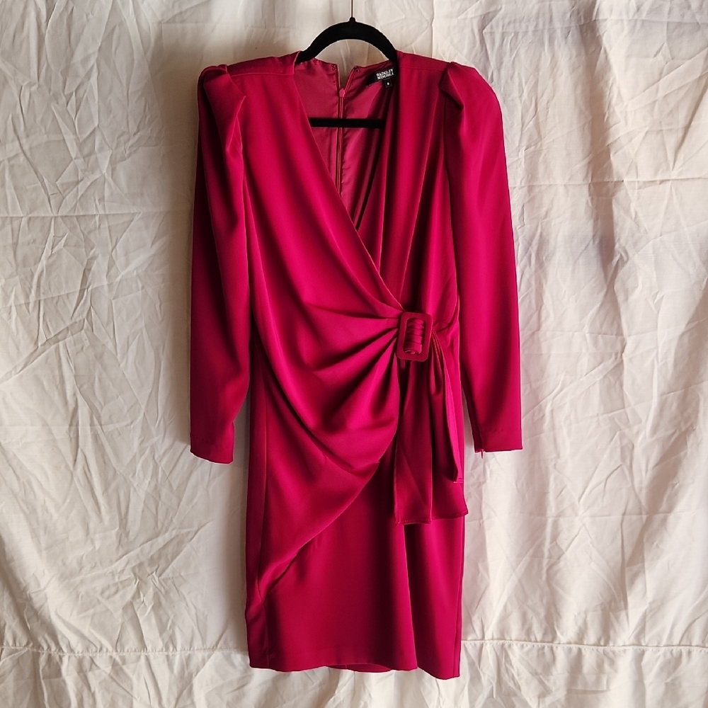 Bragdley Mischka Wrap Cocktail Dress